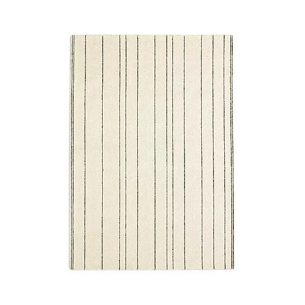 Gestreifter Teppich in Beige und Schwarz rechteckig 230x160 cm günstig online kaufen