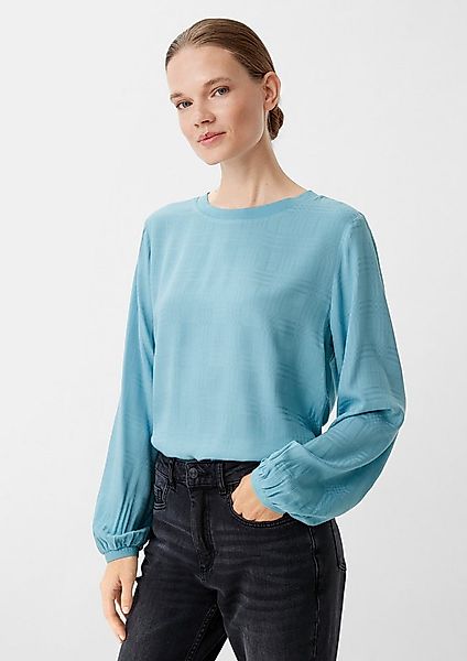 comma Langarmbluse Bluse Blusenshirt aus Viskose günstig online kaufen