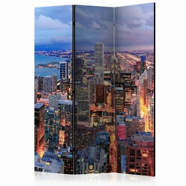 artgeist Paravent Illuminated Chicago [Room Dividers] mehrfarbig Gr. 135 x günstig online kaufen