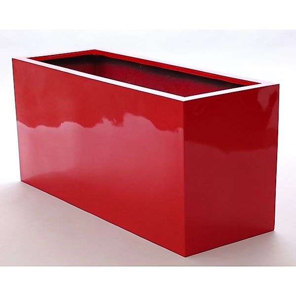Elegant Einrichten Pflanzkübel Fiberglas Rechteckig 108x40x50cm Hochglanz-R günstig online kaufen