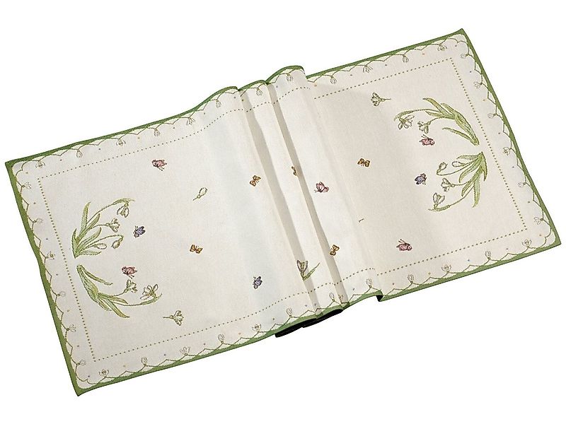 Villeroy & Boch Tischläufer Colourful Spring Gobelin Läufer Schneeglöckchen günstig online kaufen