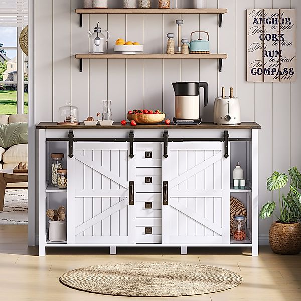 MODFU Sideboard Küchenbuffet,Kommode (Vintage Sideboard mit günstig online kaufen