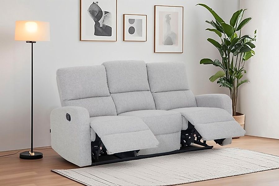 Home affaire 3-Sitzer »TOURNAY manuelle Relaxfunktion, Liegefunktion (105°- günstig online kaufen
