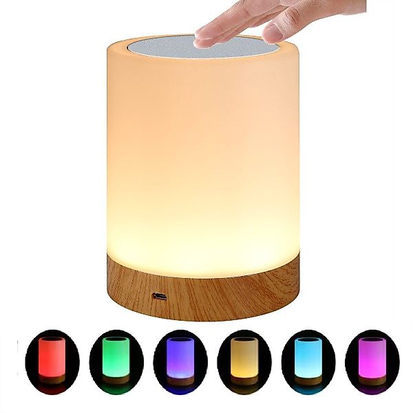 Novzep Nachttischlampe Nachtlicht,Dimmbar mit Touch-Funktion, 7 günstig online kaufen