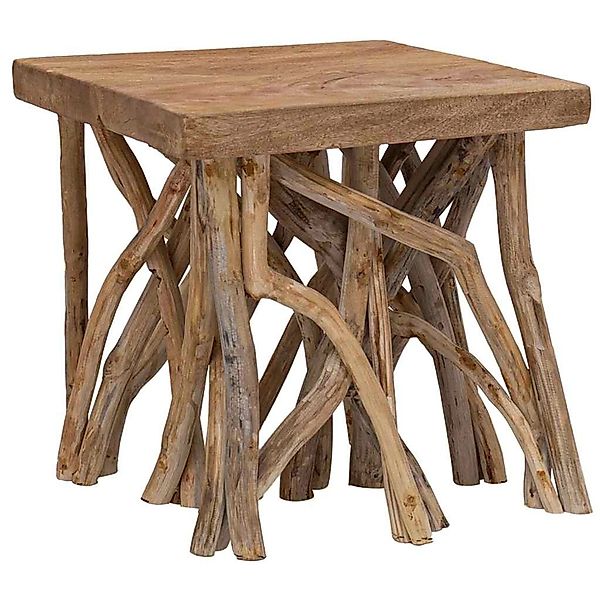 vidaXL Couchtisch aus Rundholz 40x40x40 cm Massivholz 283936 günstig online kaufen