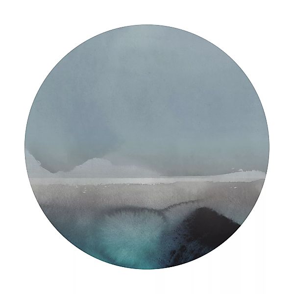 Moooi Carpets - Horizon Lake Teppich - grau, blau, weiß/Ø250cm günstig online kaufen