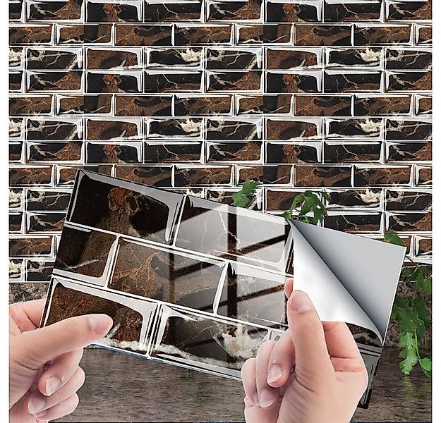 zggzerg Fliesenaufkleber 16/32 Stk Küchen Fliesenaufkleber, 3D Wandpaneele günstig online kaufen