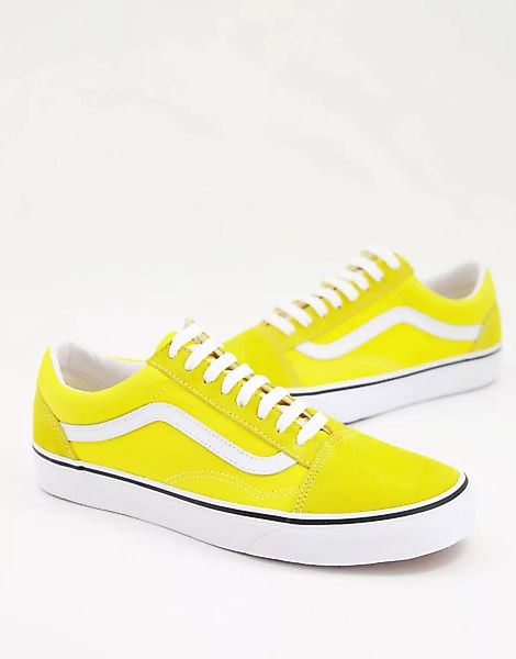 Vans Old Skool – Gelbe Sneaker-Weiß günstig online kaufen