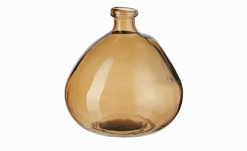 Vase   ¦ braun ¦ Glas ¦ Maße (cm): H: 23  Ø: 20 Accessoires > Vasen - Höffn günstig online kaufen