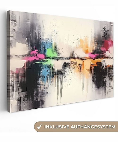 OneMillionCanvasses® Leinwandbild Abstrakt - Farbexplosion - Landschaft, Fo günstig online kaufen