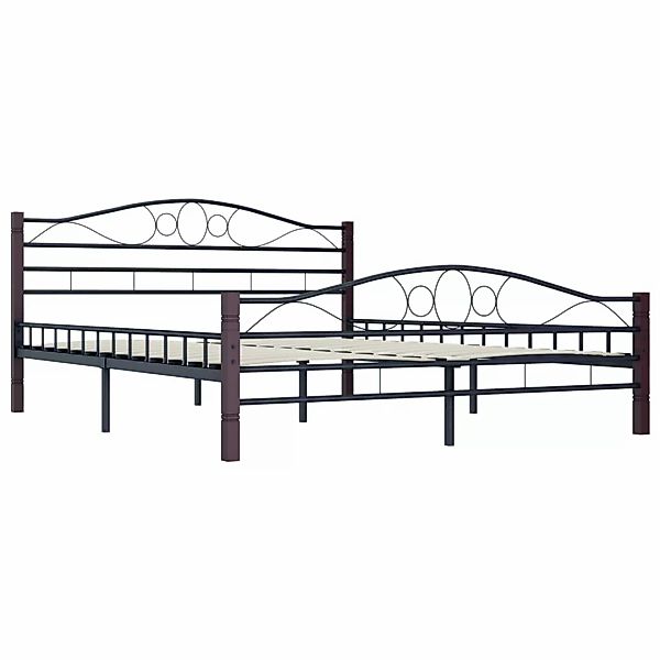 Bettgestell Schwarz Metall 160×200 Cm günstig online kaufen