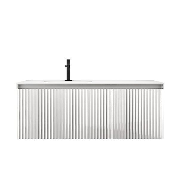 doporro Badmöbel-Set Mineraguss Waschbeckenunterschrank Badezimmermöbel Sof günstig online kaufen
