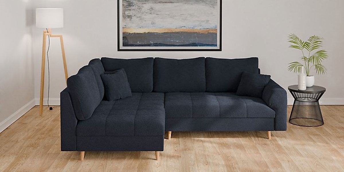 Home affaire Ecksofa »CHARRE L-Form mit Ottomane, Maße B/T/H: 231/161/81 cm günstig online kaufen