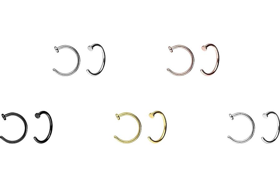PIERCINGLINE Nasenpiercing Titan Nasenring offen PLATTE günstig online kaufen
