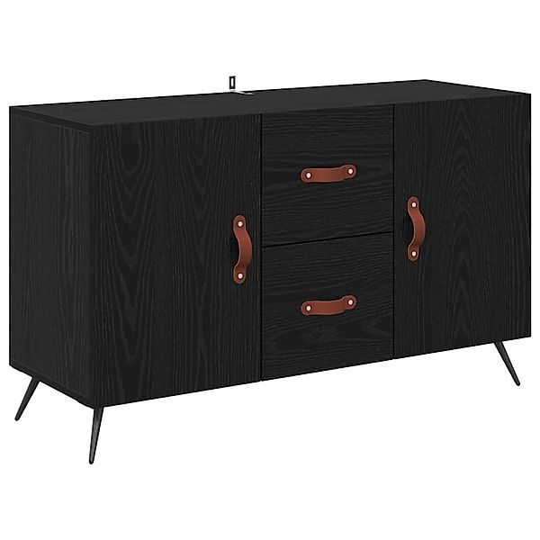 vidaXL Sideboard Schwarz Eichen-Optik 100 x 36 x 60 cm Holzwerkstoff 882453 günstig online kaufen
