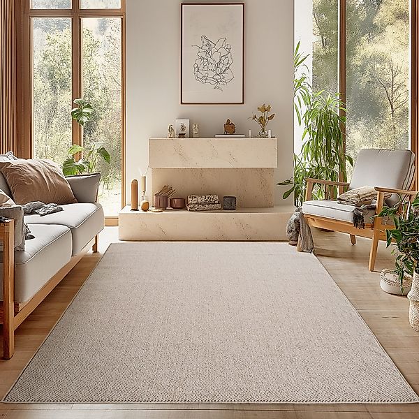 SIMPEX24 Designteppich Einfarbig Boucle Loop, Rechteckig, günstig online kaufen