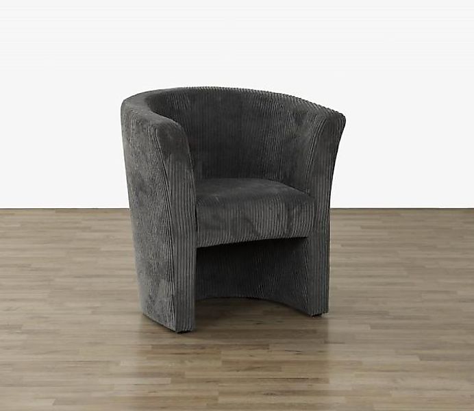 Sessel ca. 75x83x67 Cord Grau günstig online kaufen