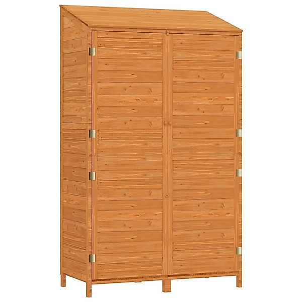 vidaXL Geräteschuppen Braun 102x52x174,5 cm Massivholz Tanne 1156742 günstig online kaufen