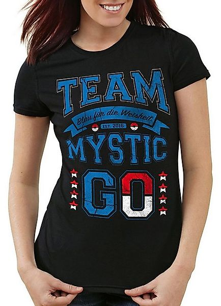 style3 T-Shirt Team Blau pokemon go Mystic Weisheit catch em ball spiel are günstig online kaufen