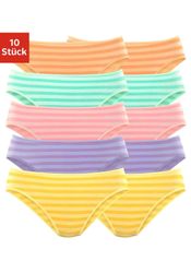 petite fleur Bikinislip 10er-Pack, aus elastischer Baumwolle günstig online kaufen
