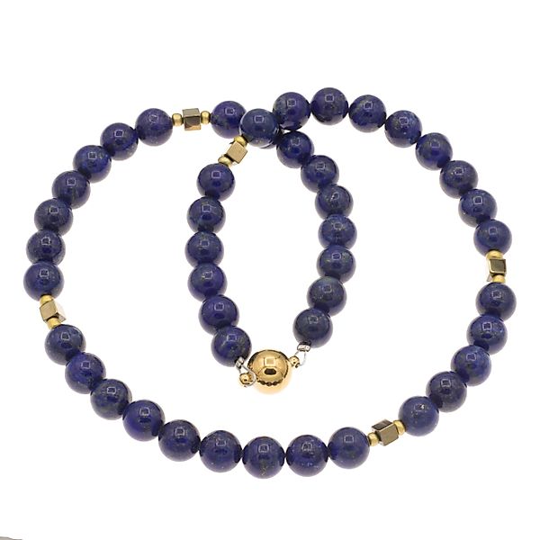 Bella Carina Perlenkette Kette mit Lapislazuli günstig online kaufen