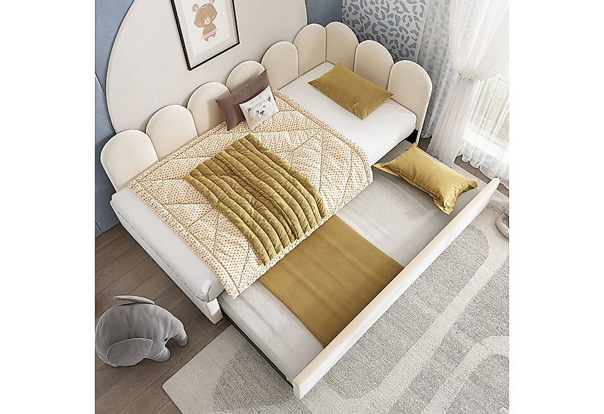 Celya Polsterbett Daybett 90x200cm,Tagesbett Schlafsofa mit Ausziehbett 90x günstig online kaufen