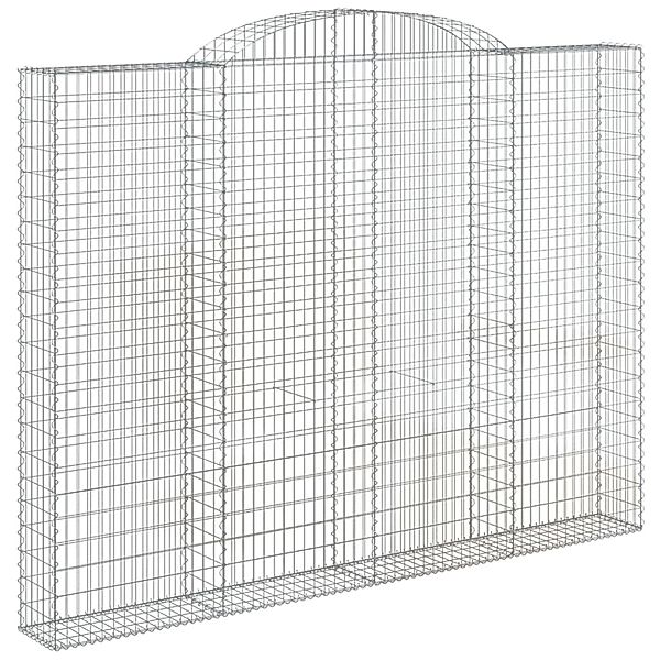 vidaXL Gabionen mit Hochbogen 4 Stk 300x30x220/240cm Eisen 1666557 günstig online kaufen