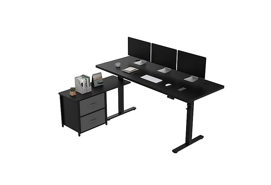 FLEXISPOT Schreibtisch Höhenverstellbarer Schreibtisch mit Seitenschublaben günstig online kaufen