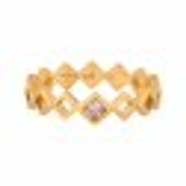 Ring 925 Silber vergoldet Rauten mit Zirkonia günstig online kaufen