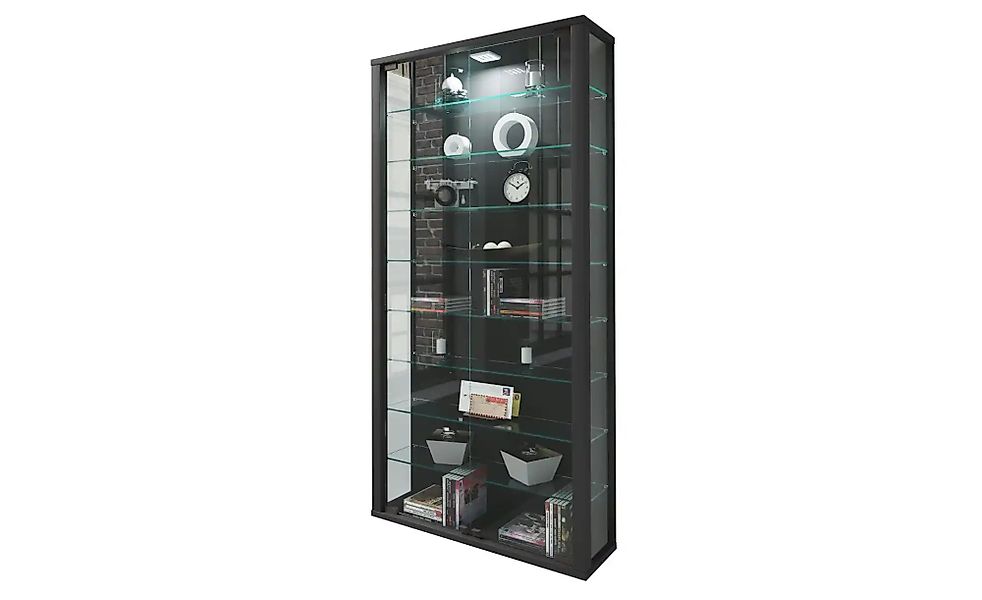 Hängevitrine  Vitrosa ¦ schwarz ¦ Maße (cm): B: 59 H: 114,3 T: 18.0 Schränk günstig online kaufen