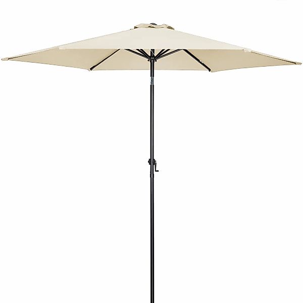 Sonnenschirm Beige Alu Ø300cm UV-Schutz 80+ günstig online kaufen