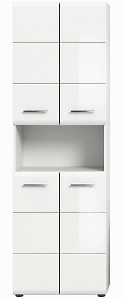 xonox.home Hochschrank Ice Weiß Hochglanz Melamin günstig online kaufen