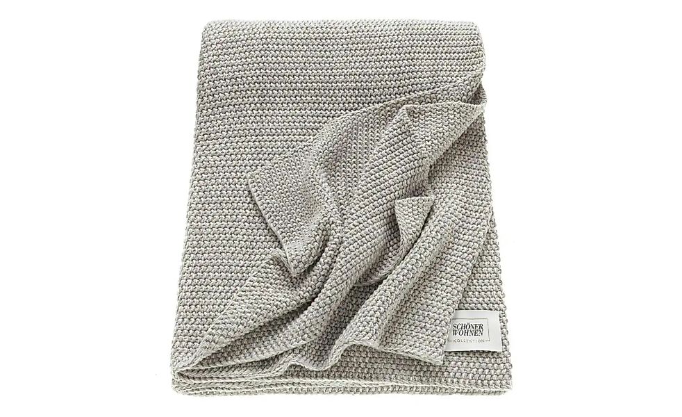 SCHÖNER WOHNEN-Kollektion Wohndecke "Melange" Strickdecke mit Melange-Effek günstig online kaufen