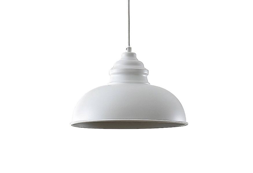 Lindby Hängeleuchte Cliona, Metall, Weiß IP20, 1 x 60 W günstig online kaufen