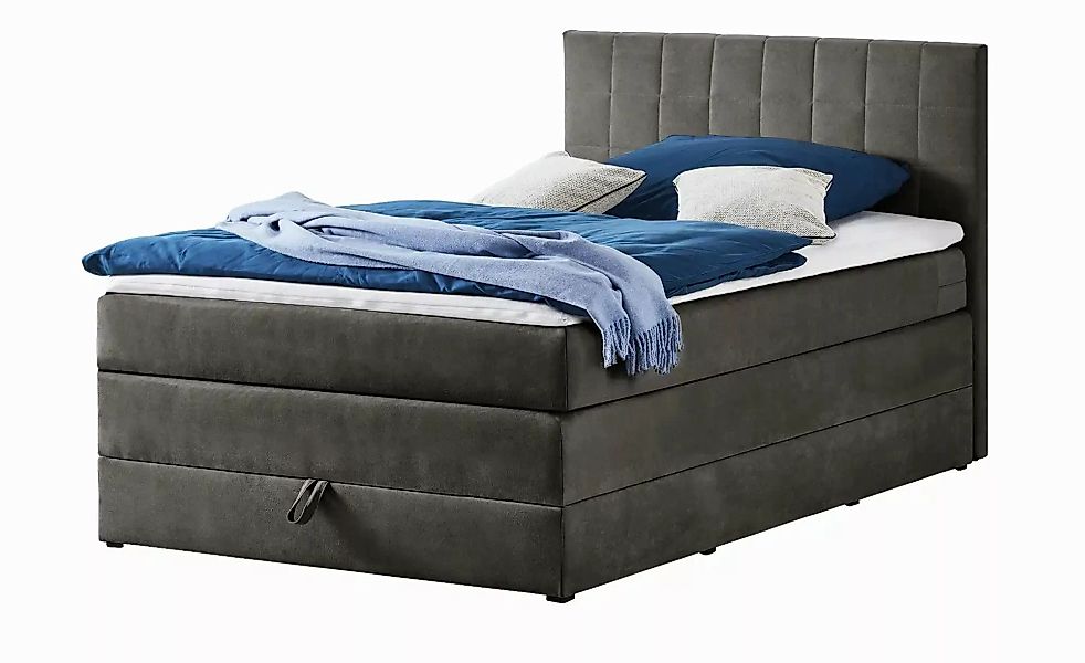 Boxspringbett mit Bettkasten Prince ¦ grau ¦ Maße (cm): B: 121 H: 107 Bette günstig online kaufen