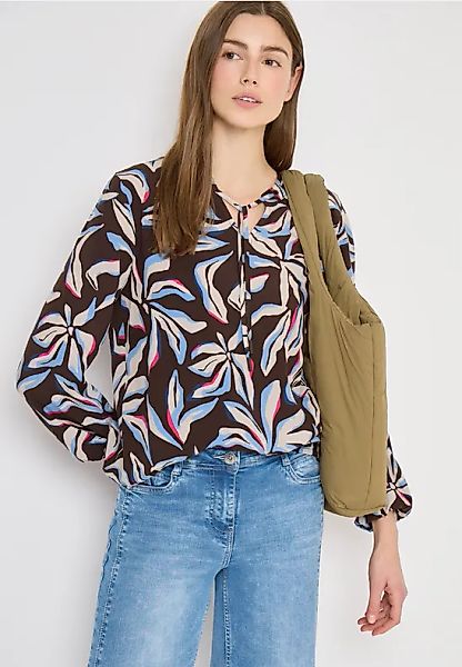 Langarm Bluse mit floralem Print günstig online kaufen