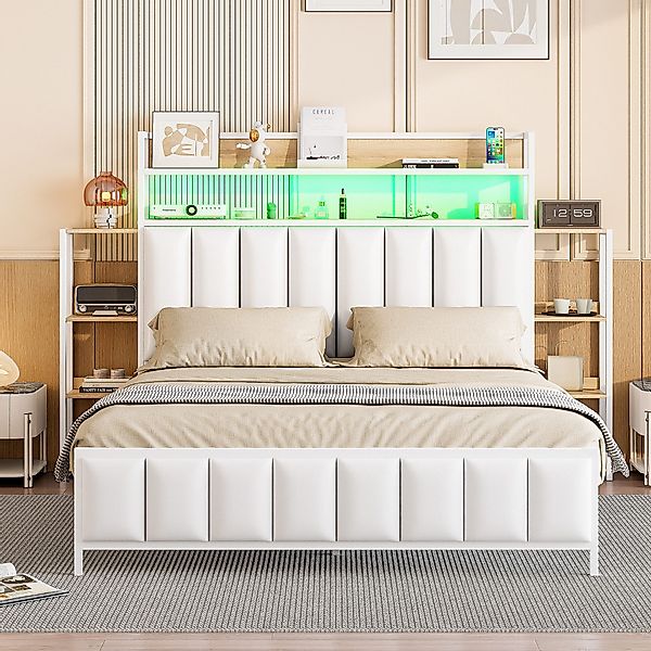 Ulife Polsterbett Doppelbett Jugendbett Eisenbett Stauraumbett günstig online kaufen