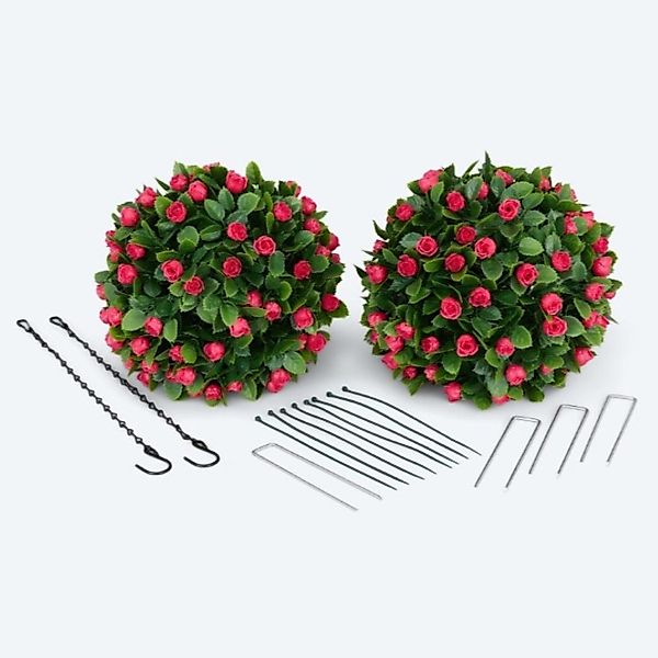 Kunstblume künstlicher Blütenball für das Beet, günstig online kaufen