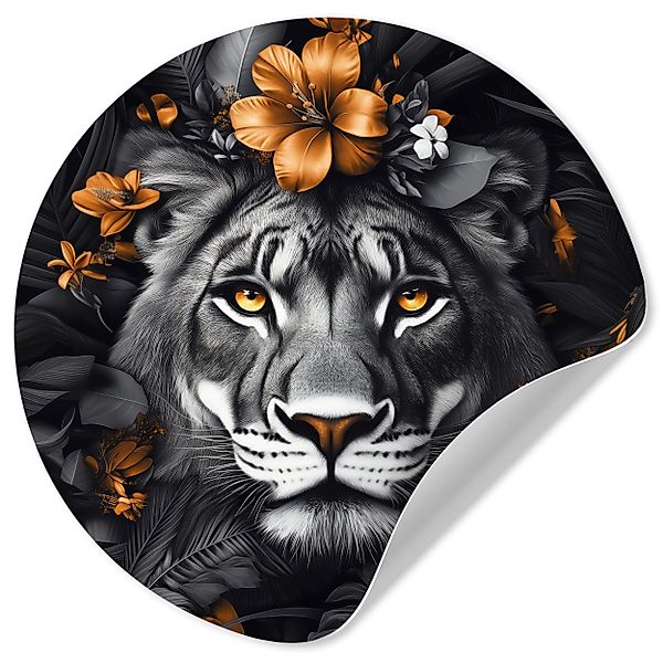 MuchoWow Wandsticker Tiger - Schwarz und günstig online kaufen