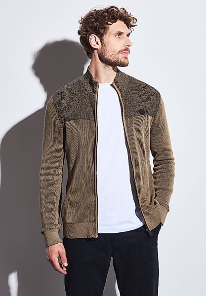 STREET ONE MEN Strickjacke aus reiner günstig online kaufen