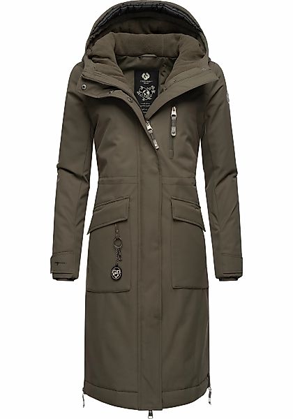 Ragwear Wintermantel "Refutura Remake", Langer wasserdichter Mantel mit Kap günstig online kaufen