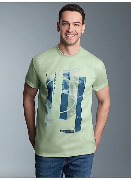 Trigema T-Shirt "TRIGEMA T-Shirt mit modischem Printmotiv", (1 tlg.) günstig online kaufen