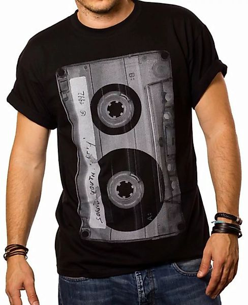 MAKAYA T-Shirt Hip Hop Musik T-Shirt Tape Motiv Kassette Print Jungs Herren günstig online kaufen