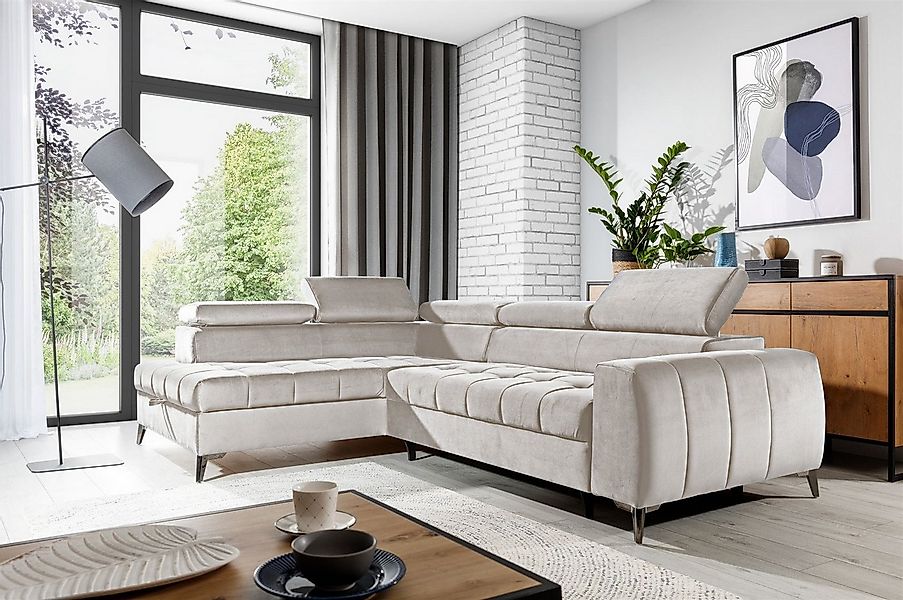 Fun Möbel Ecksofa Schlafsofa Sofa AGNESA günstig online kaufen