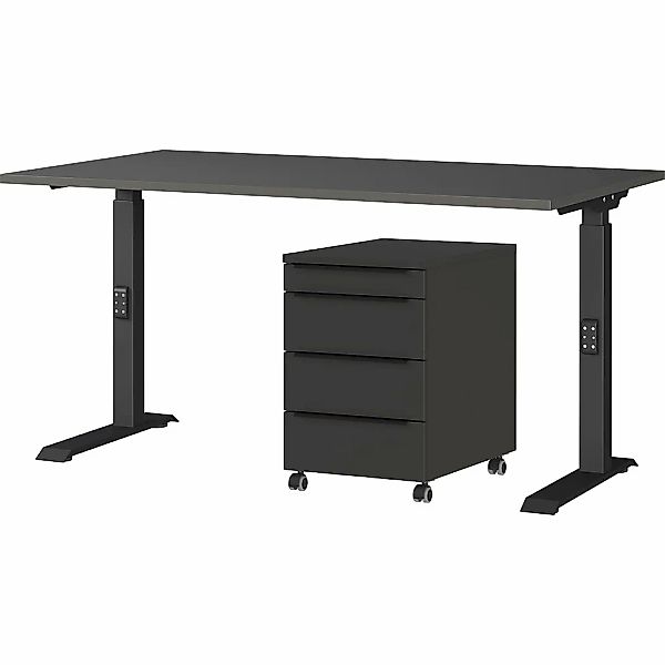 GERMANIA Büromöbel-Set "Mailand" 2 Stk. tlg. inkl. Schreibtisch und Rollcon günstig online kaufen