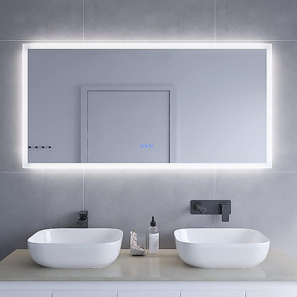 AQUABATOS LED-Lichtspiegel LED Spiegel Wandspiegel Badezimmerspiegel günstig online kaufen