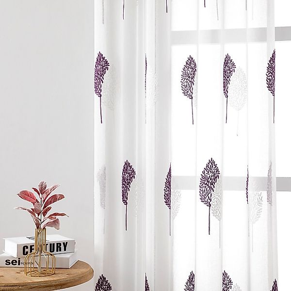 BYSURE Vorhang (2 St), Ösen, transparent, günstig online kaufen