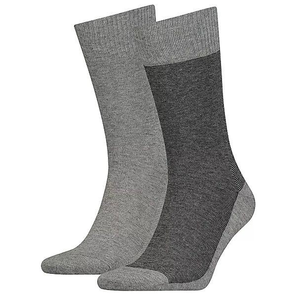 Levi´s ® 168sf Regular Micro Stripe Socken 2 Paare EU 39-42 Anthracite Mela günstig online kaufen