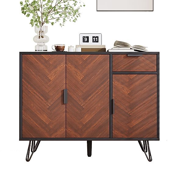 Merax Sideboard im Holzoptik mit Schubladen günstig online kaufen