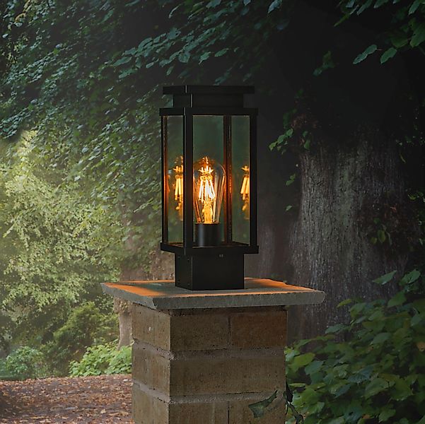 Ebony Zaunleuchte aus Aluminium günstig online kaufen